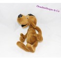Advertising stuffed dog Fund savings brown glasses black 24 cm