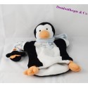 Doudou penguin puppet DOUDOU AND COMPAGNY mom and baby 23 cm