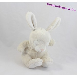 Doudou conejo ojos de H & M blanco cerrado Dungeness 19 cm