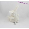 Doudou conejo ojos de H & M blanco cerrado Dungeness 19 cm
