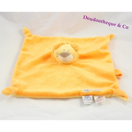 Herr Löwe flach doudou DIE CHATOUNETS orange Krawatte 26 cm Herr Löwe flach doudou DIE CHATOUNETS orange Krawatte 26 cm