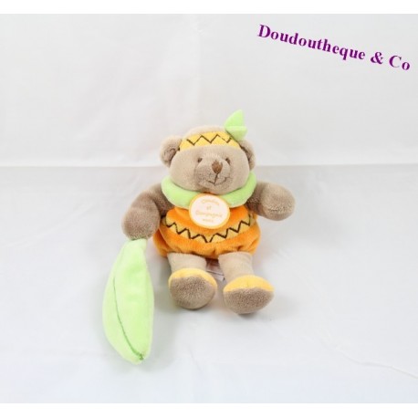 Doudou Mario l'ours DOUDOU ET COMPAGNIE Indien feuille 16 cm