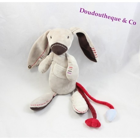 Doudou Chien VERTBAUDET Queue Avec Fleur Et Feuille Doudou Chien VERTBAUDET Queue Avec Fleur Et Feuille