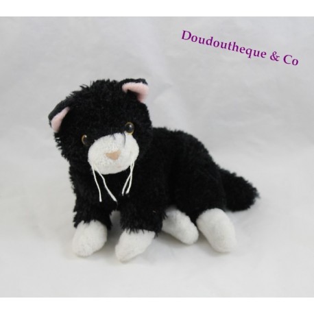 Plush cat the PELUCHERIE black and white 20 cm