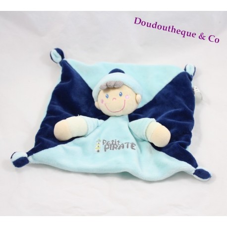 Flat blankie boy VETIR GEMO small pirate blue