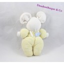 Plush mouse teddy bear yellow bell 23 cm