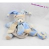 Doudou Bear DOUDOU AND PUPPET COMPANY Collector blue beige
