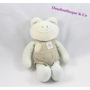 Plüsch Frosch SIMBA DICKIE GROUP Belgien 22 cm Beige Leinen Overall