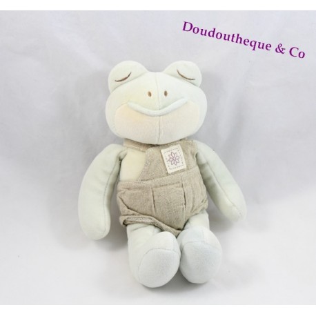 Plüsch Frosch SIMBA DICKIE GROUP Belgien 22 cm Beige Leinen Overall Plüsch Frosch SIMBA DICKIE GROUP Belgien 22 cm Beige Leinen Overall
