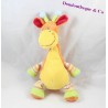 Doudou Giraffe Orange Worte von Kindern Position Sitz 33cm 