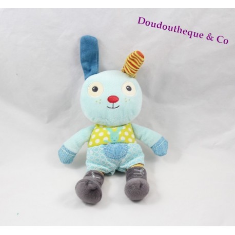 Doudou plat rond lapin POMMETTE