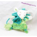 Cuddly toy mouse puppet DOUDOU ET COMPAGNIE sun green mouse 20 cm