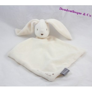 Coniglio piatto peluche SERGEANT MAJOR bianco beige 31 cm