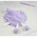 Morbido topo piatto KIMBALOO vestito viola rosa fiori 30 cm