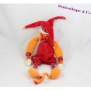 Doudou Kapuzin Clown MOULIN ROTY Dragobert rot orange 32 cm