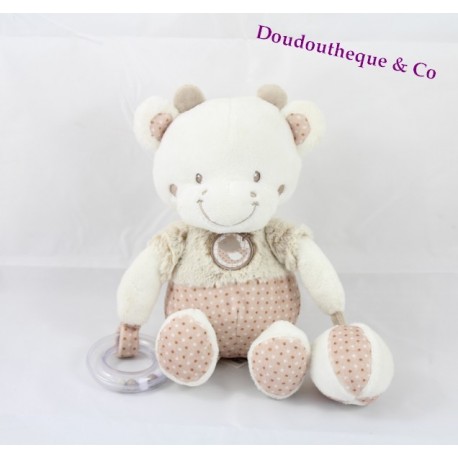 Kuh Plüsch Kinder Beige White Bird Worte Ball Glocke Kuh Plüsch Kinder Beige White Bird Worte Ball Glocke
