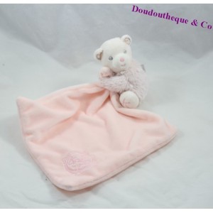 Doudou Bär Taschentuch KALOO Rosa Perle 12 cm