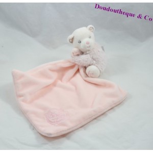 Pañuelo de oso doudou KALOO perla rosa 12 cm