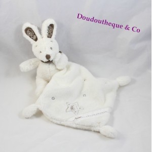 Kaninchen Taschentuch Kuscheltier SIMBA TOYS BENELUX weiß taupe Nicotoy 35 cm