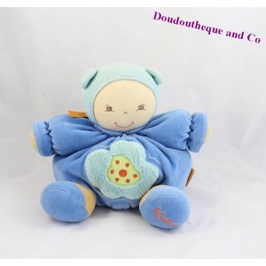 Peluche doudou Poupon KALOO bleu chubby BABY 