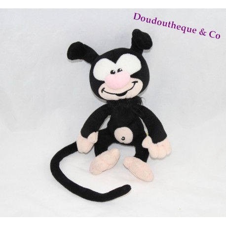 Peluche bébé Marsupilami AJENA NOUNOURS noir 16 cm assis