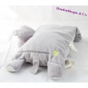 Hippopotamus cushion plush OBAIBI To teach you tenderness grey 26 cm