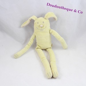 Doudou plat Hippopotame rose fleurit DPAM Du Pareil au Même