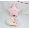Doudou musical chat GIPSY étoile lune rose 38 cm