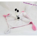 Doudou plato perro blanco Baba Parque Astérix y rosa 4 nudos