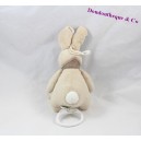 Musikalischer Plüsch Oscar Kaninchen NOUKIE'S Oscar und Léon Bandana braun 18 cm
