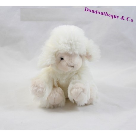 Doudou mouton DOUDOU ET COMPAGNIE blanc 17cm assis