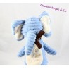 Doudou plat éléphant  TEX BABY CARREFOUR multicolore 25 cm