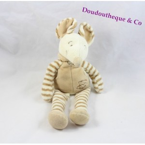 Doudou souris DOUDOU ET COMPAGNIE collection nature 30cm