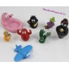 Lot de 8 figurines Barbapapa PLASTOY Pvc jouet