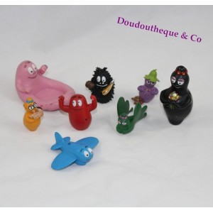 Lot de 8 figurines Barbapapa PLASTOY Pvc jouet