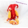 Doudou plat marionnette Clown Capucin MOULIN ROTY Dragobert arlequin rouge