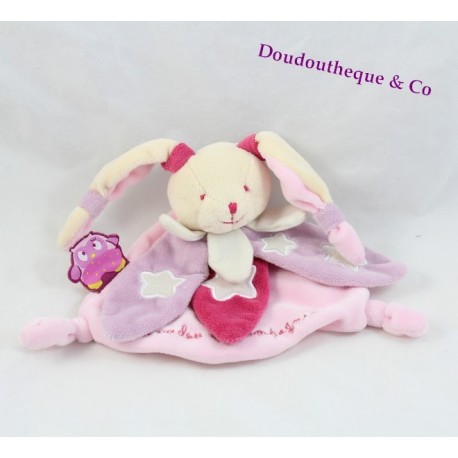 Flaches, Hasen-Kuscheltier KUSCHELTIER UND GESELLSCHAFT Eule es leuchtet rosa lila Sterne Flaches, Hasen-Kuscheltier KUSCHELTIER UND GESELLSCHAFT Eule es leuchtet rosa lila Sterne