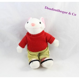 Peluche souris STUART LITTLE Goshi t-shirt rouge pantalon kaki 24 cm