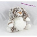 NICOTOY SIMBA TOYS brown white mottled fur rabbit cuddly toy 24 cm