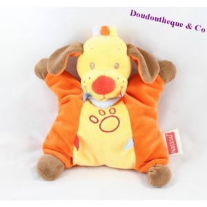 Peluche Chien NATTOU Tim et Lily 22 cm orange