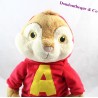Peluche Alvin GIPSY Alvin et les Chipmunks sweat rouge 40 cm