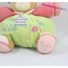 Doudou patapouf bear KALOO Bliss Petite Jolie green pink 23 cm