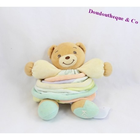 Peluche, Doudou boule ours KALOO 25cm collection Candies Peluche, Doudou boule ours KALOO 25cm collection Candies