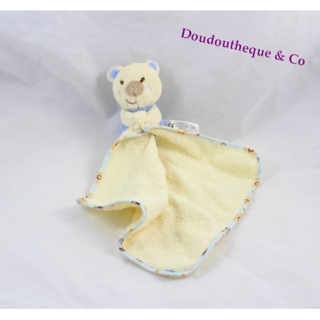 Doudou fazzoletto koala PETIPOUCE beige blu orso coperta spugna Doudou fazzoletto koala PETIPOUCE beige blu orso coperta spugna