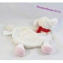 Plush comforter sheep TEX BABY white pink scarf red