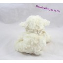 Peluche mouton HISTOIRE D'OURS blanc bandana agneau 20 cm