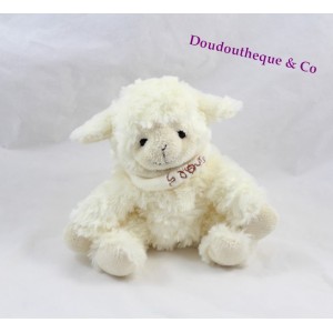 Sheep plush lamb 20 cm white bandana bear story