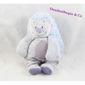 Peluche Merlin hérisson NOUKIE'S Arthur et Merlin doudou hérisson bleu 25 cm