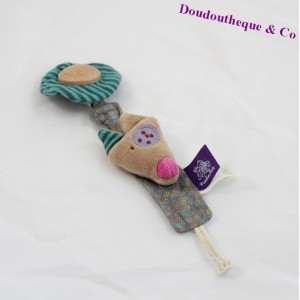 Peluche doudou Ane Paquito NOUKIE'S Paquito et Lolita 30 cm Paco gris