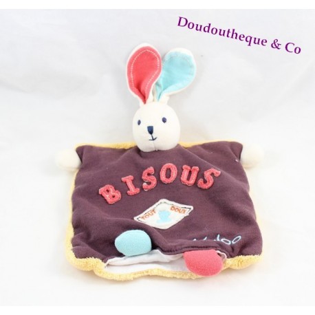 Doudou marionnette lapin KALOO Sweet life Bisous Tout Doux 23 cm